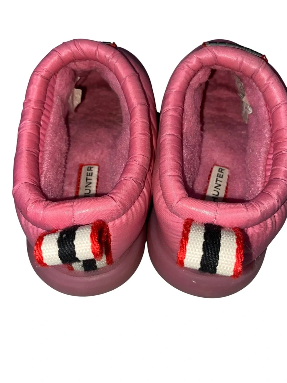 Hunter Cody Mule Toddler Size 9 Slip-On Shoe Pink Fleece Lined Water Resistant